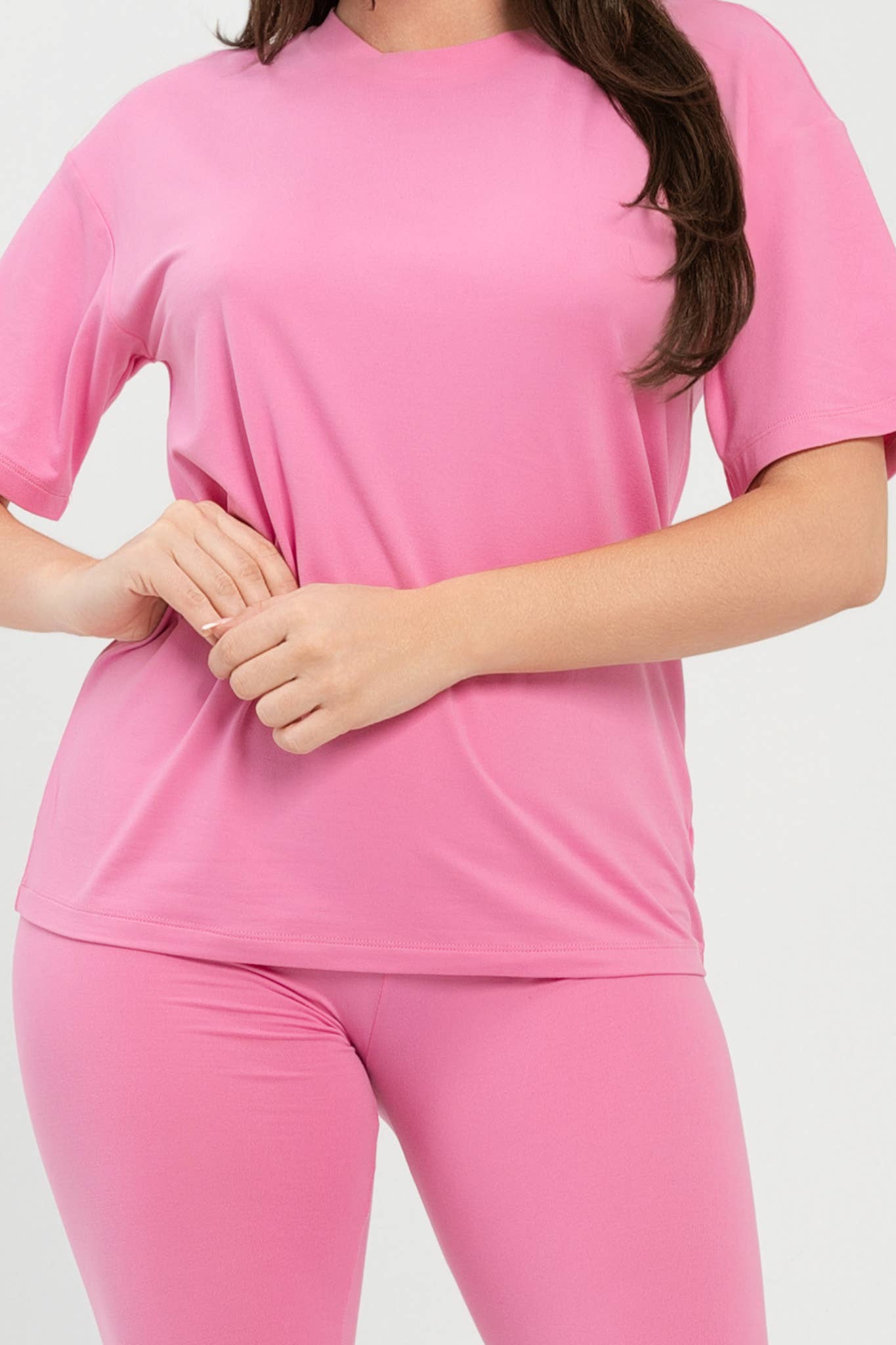 Julia by LoveJ – wholesale Set med topp och byxa – Dam – Set med borstad Dty rundhalsad topp och leggings23