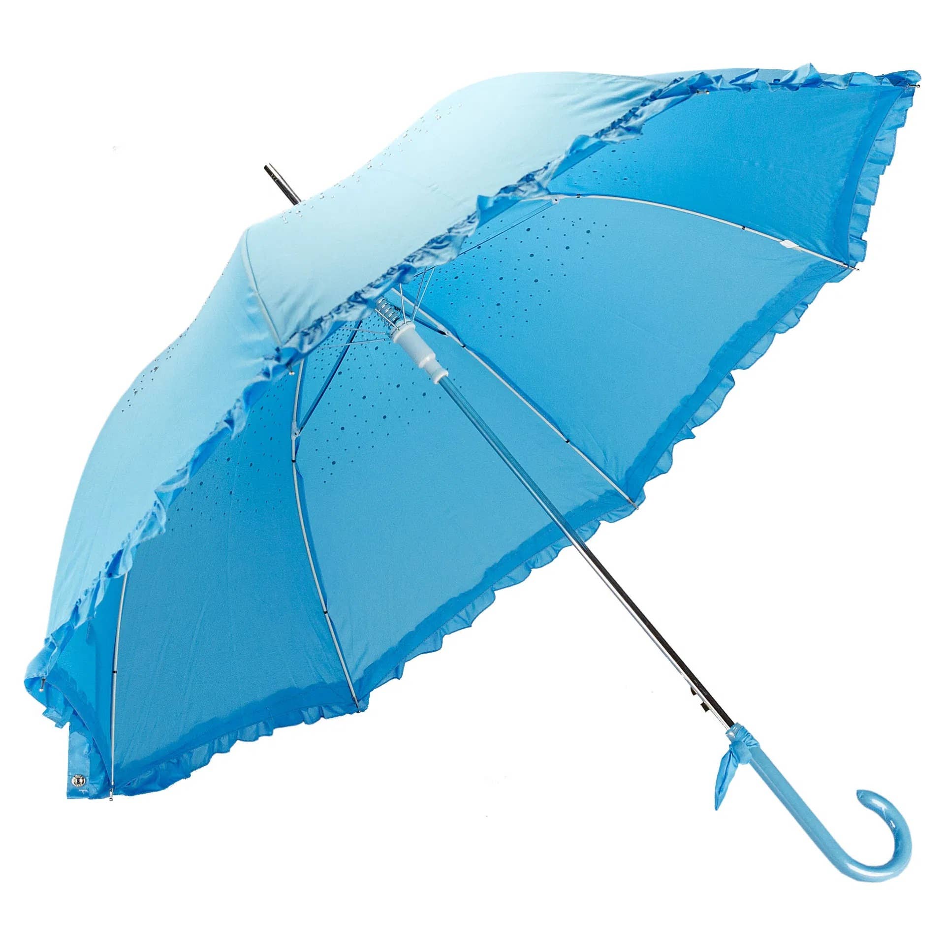 Superbia – Großhandel Regenschirm – Damen – Superbia Langschirm mit funkelnden Diamanten und Rüschen für Party und Events3