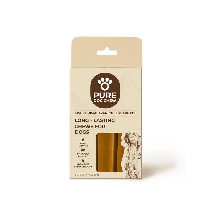 Original Yak Cheese Chew - 1 OZ X 3 sticks for wholesale by Pure Dog Chew