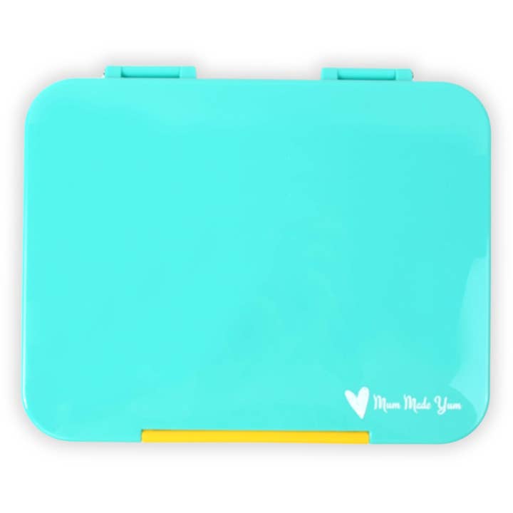 Bento Lunchbox (Large) - Teal (Yellow Clip) for wholesale by Mum Made Yum