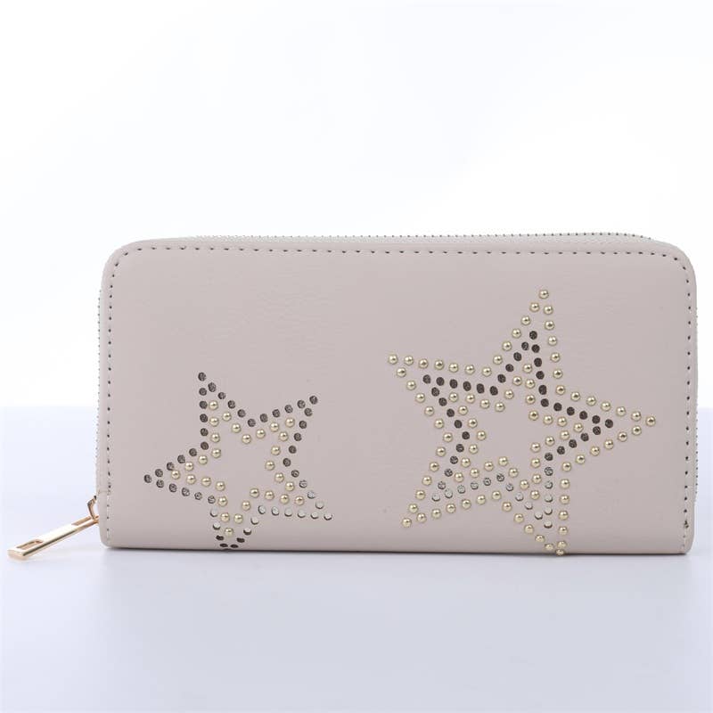 VIA FIORE – wholesale Wallet – Women's – STUDDED STARS WALLET3