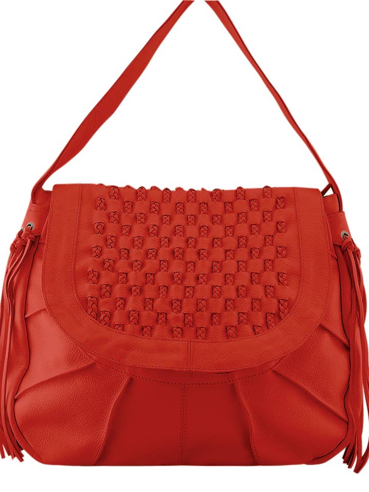 Natalia Satchel | Red for wholesale by Cadelle Leather