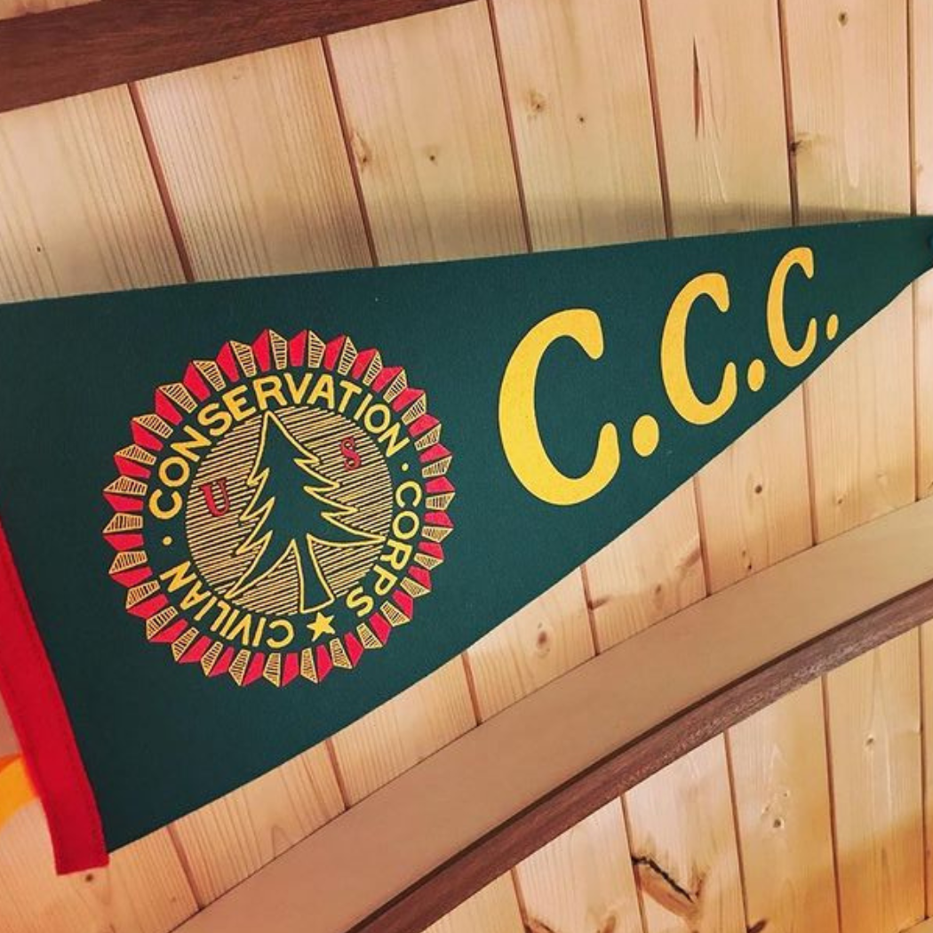 CCC Camp Exchange - Wholesale Flag - Civilian Conservation Corps Pennant CCC2