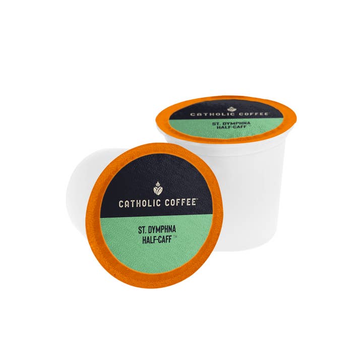 Catholic Coffee - Wholesale Ground Coffee - CF-St Dymph1/2 Decaf-K-Cup