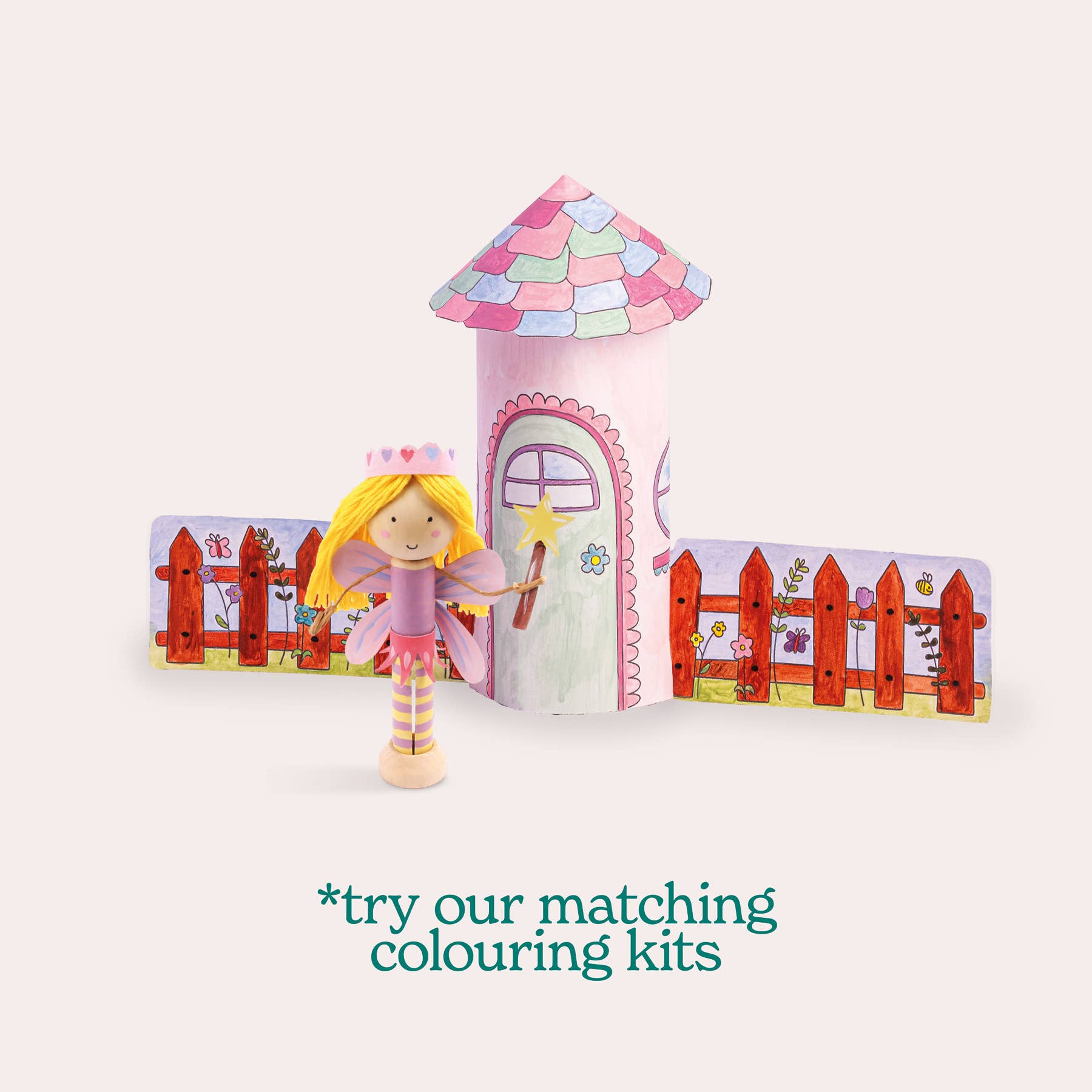 Let's Make & Do - Vente Kit de bricolage – enfant - Kit créatif pour fabriquer votre poupée fée en bois6