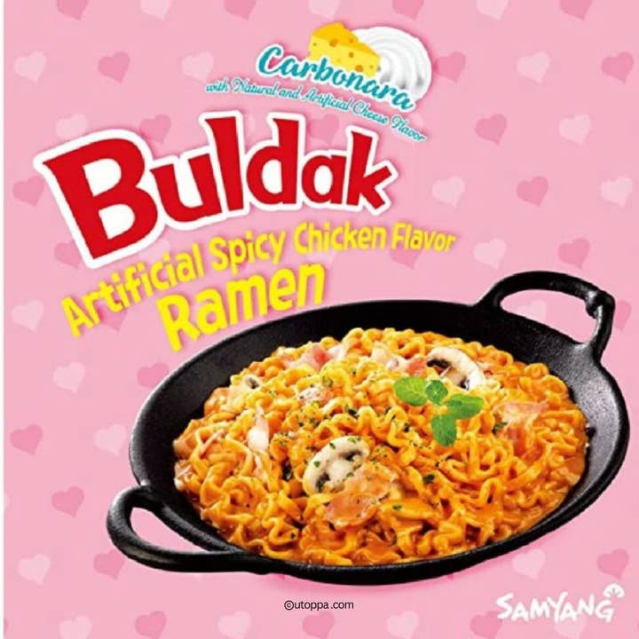 utoppa GmbH - Wholesale Ramen - SAMYANG Ramen Spicy Chicken Hot Chicken Carbonara 5 X 130 G