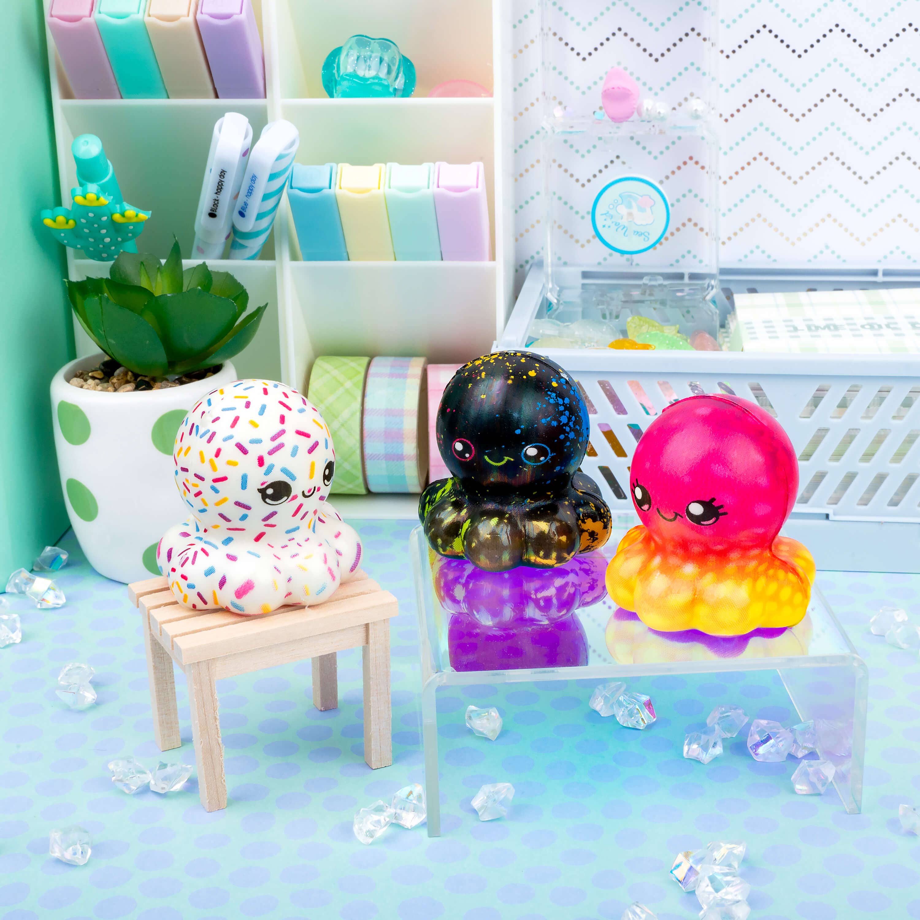 Kawaii Slime Company - Wholesale Squishy Toy - Kids & Baby - Octosquish Mini Squishies (24pcs/case)3