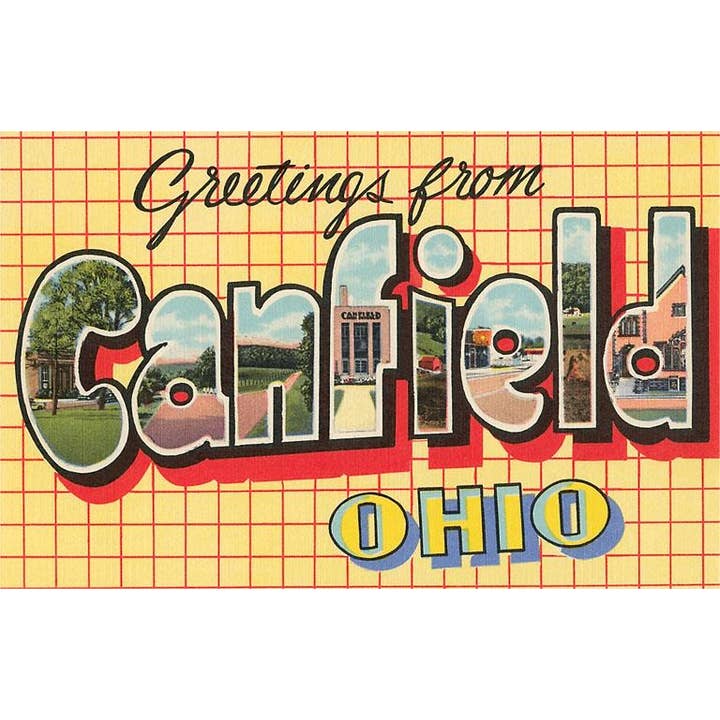 Found Image Press - Wholesale Postcard - Postcard OH-418 Greetings from Canfield