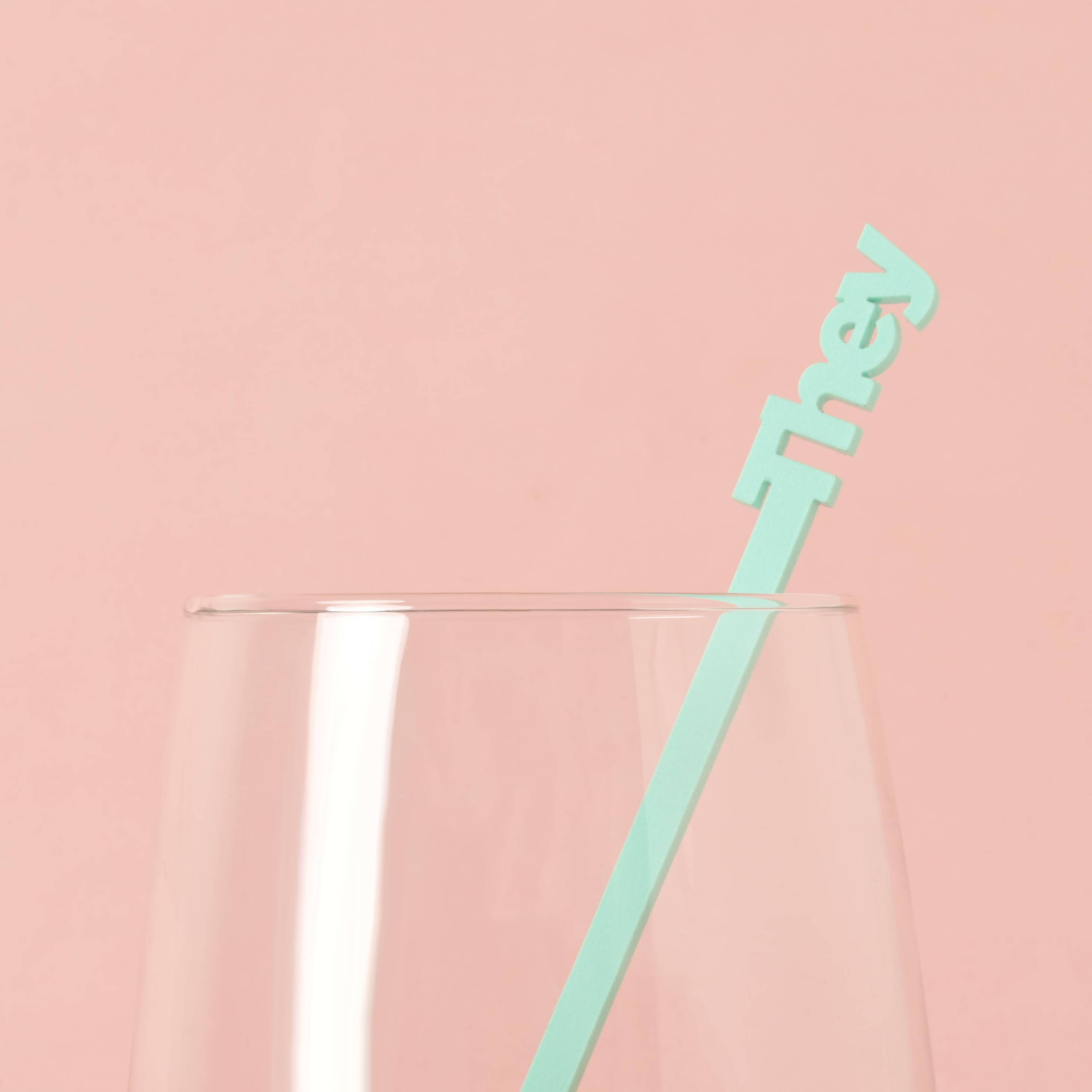 Em And Me Studio - Wholesale Drink Stirrer - Normalizing Pronouns Stir Sticks, He, She, They3