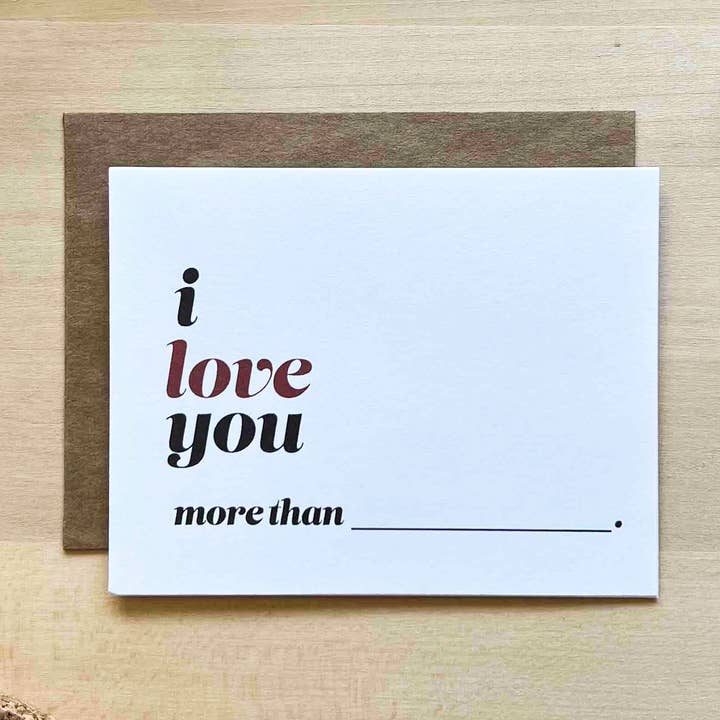 Ti amo più di ________ per la vendita all'ingrosso da parte di Toast Paper + Goods