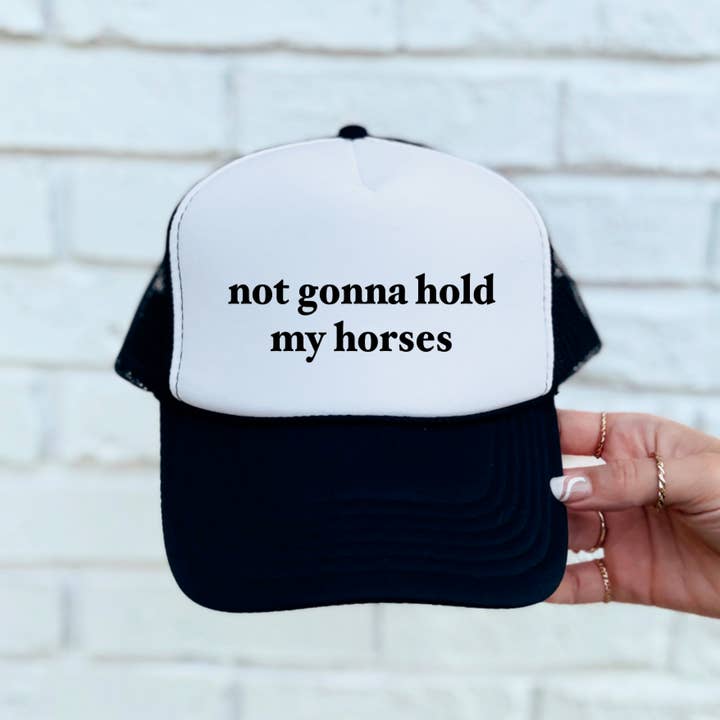 Ik ga mijn paarden niet vasthouden - Western Trucker Hat voor wholesale door Western Wholesale