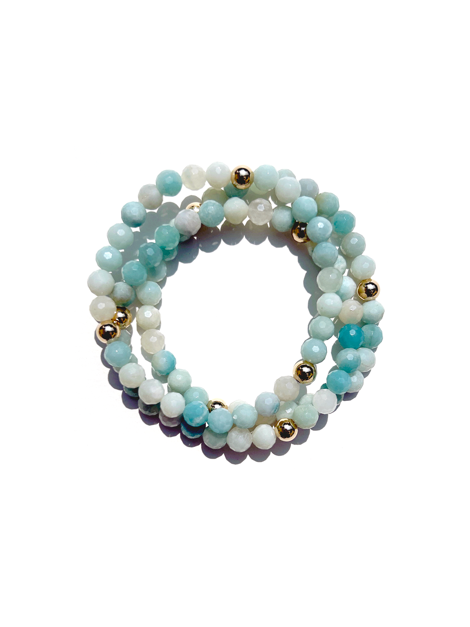 Kaylie Dawn Jewelry – wholesale Beaded bracelet – Coastal Amazonite Beaded Handmade Bracelet, 14K Gold Filled2
