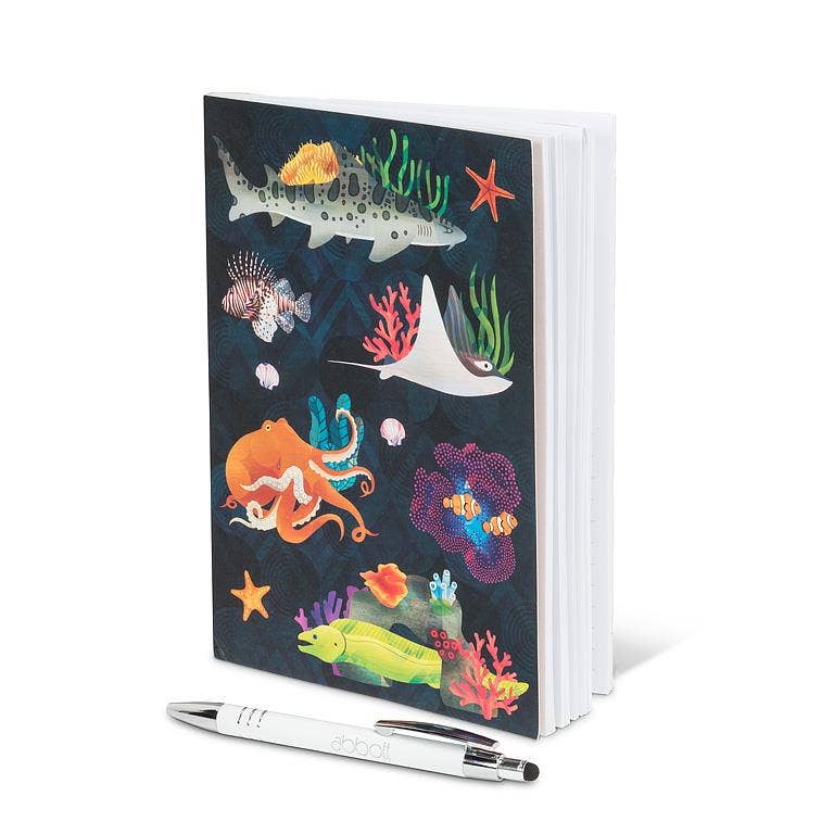 Abbott - Wholesale Notebook - Marine Kingdom Lined Notebook-6x8"L/A51