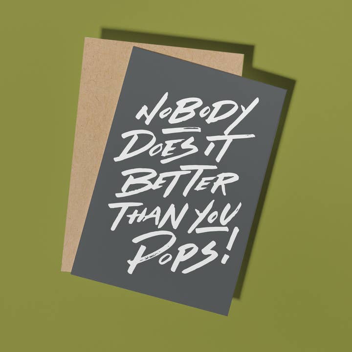 Niemand macht es besser als du Pops! Karte für den Großhandel von Formidably Impressed
