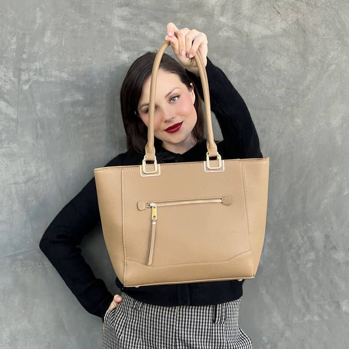 KAYLA+AVA - Wholesale Tote Bag - Women's - ANGELINA TOTE BAG WITH BUCKLE ON THE SIDE12