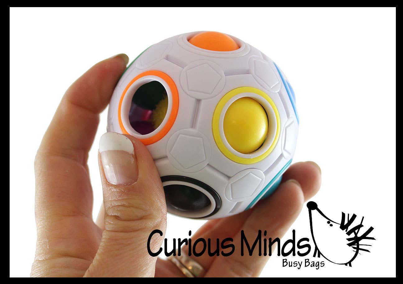 Curious Minds Toys – Engroshandel Puslespil - Børn – 1 Duncan Farve Puzzle Ball - Farveskift Puzzle Multi-Color3