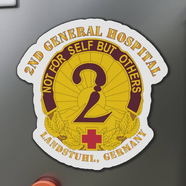 Magneti sagomati - Esercito - 2° Ospedale Generale - Landstuhl Germania per la vendita all'ingrosso da parte di MIP