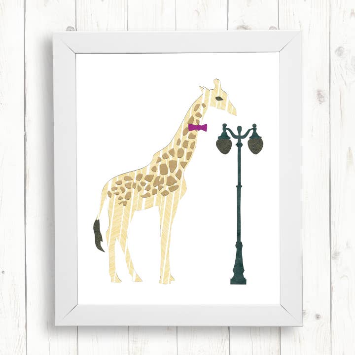 Giraffe Art Print for wholesale by Whimsy Spot