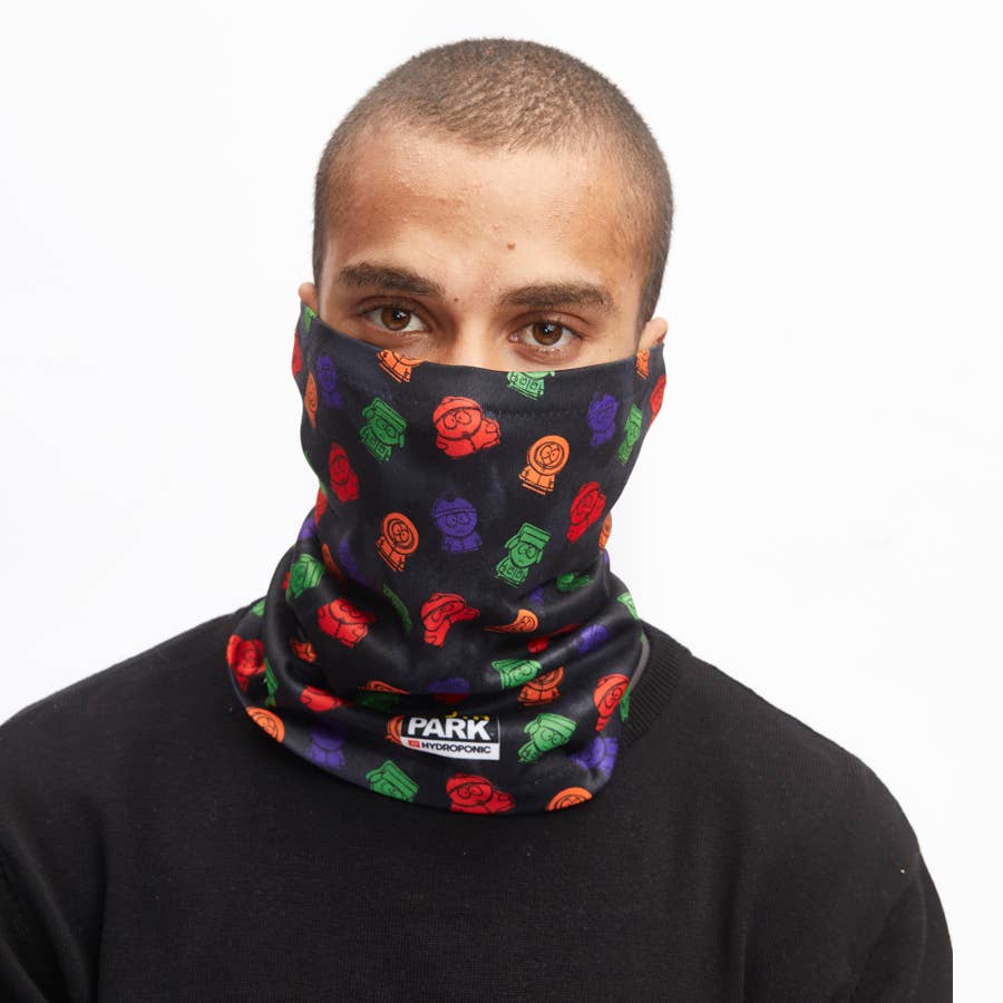 Hydroponic - Wholesale Neck Gaiter/Snood - Unisex - SOUTH PARK Tie Dye Black Neck Warmer HW100-031