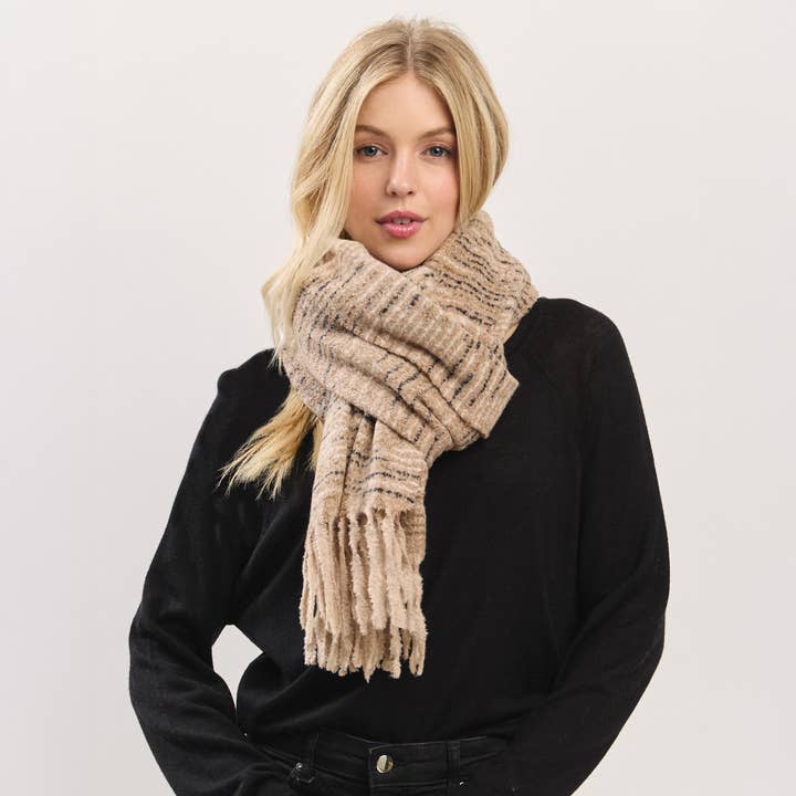 Hana - Wholesale Scarf - Women's - Multi Colors Super Soft with Fringes Winter Scarf15