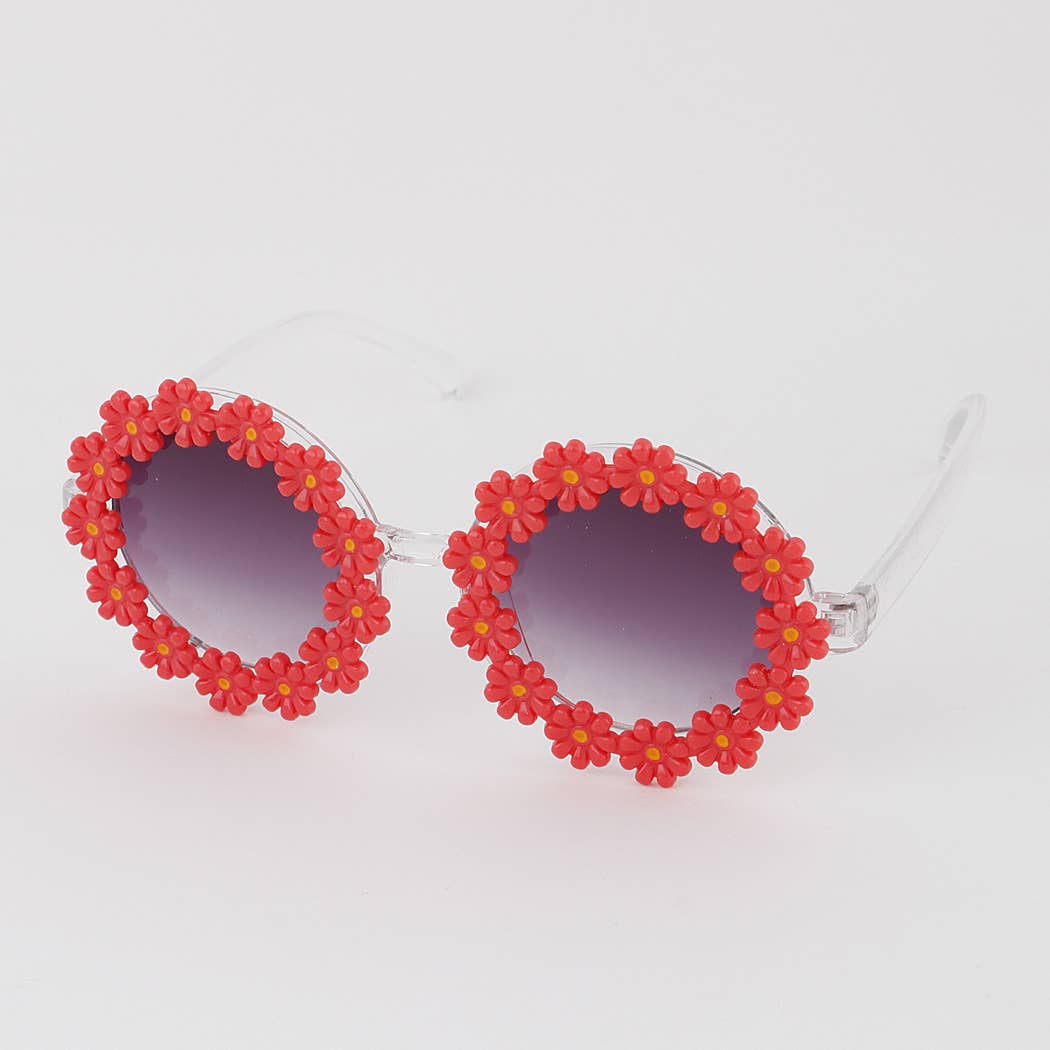 MÉLANGER Lunettes de soleil avec fleurs mignonnes en vente sur Faire5