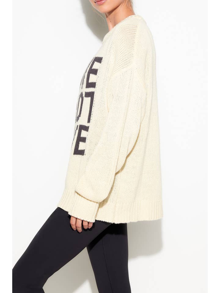 Spiritual Gangster - Wholesale Knit Sweater - Women's - Love Mantra Sweater8