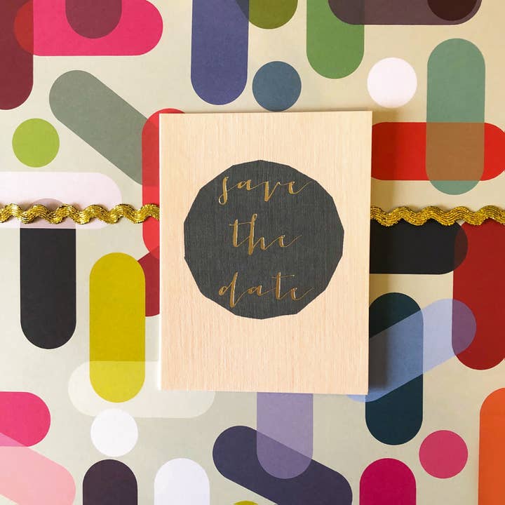 Kali Stileman Publishing – wholesale Wedding card – TW441 Mini Gold Foiled Save The Date Card4