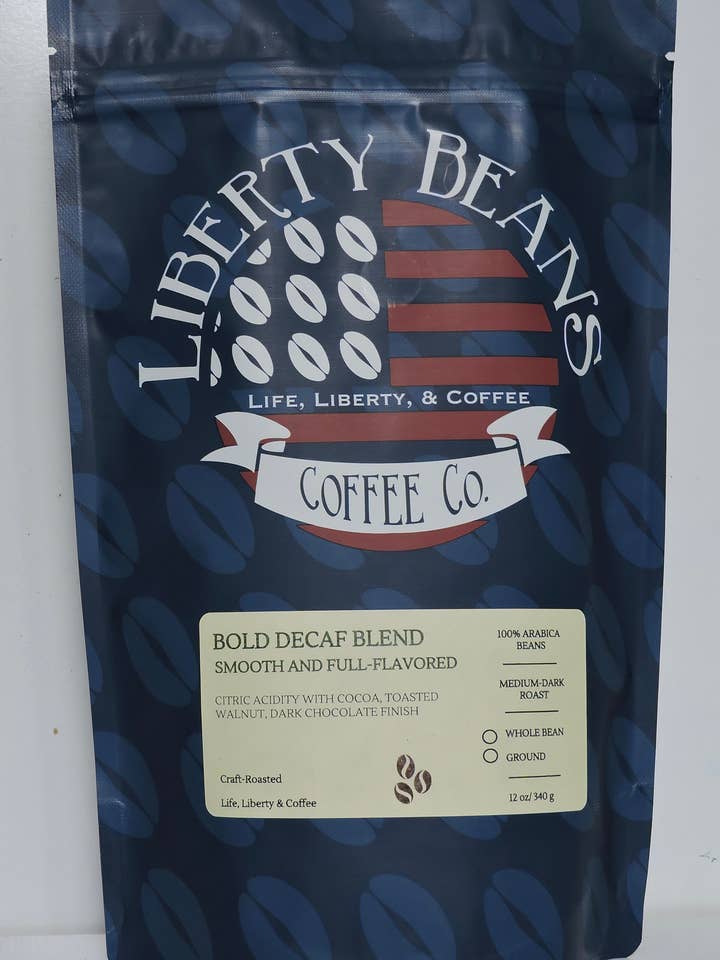 Decaf Blend - Gemahlener Kaffee für den Großhandel von Liberty Beans Coffee Company