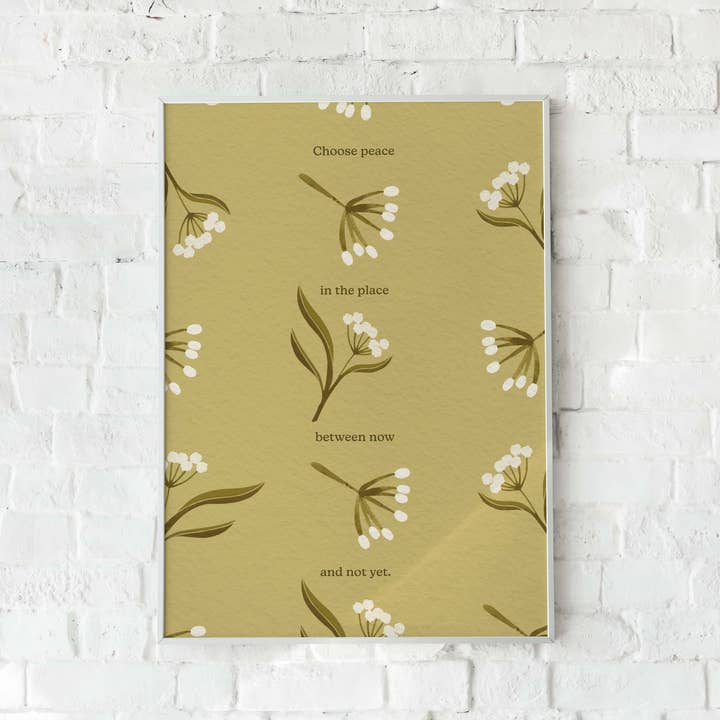 Póster decorativo de pared Choose Peace, Now and Not Yet (11 x 14 cm) para venta al por mayor de Joymark Studio