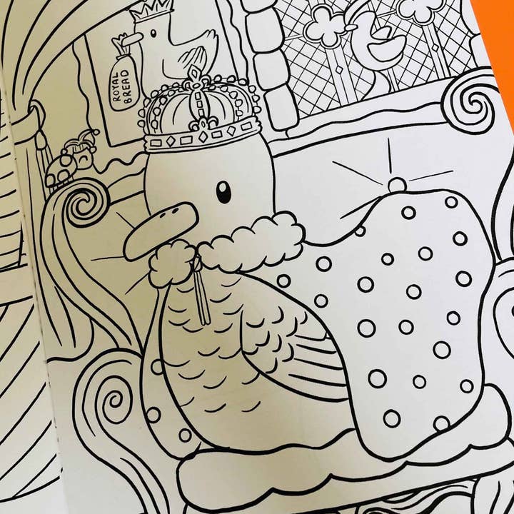 Pixiecraft - Wholesale Coloring & Activity Book - Kids & Baby - Dapper Ducks Illustrated A5 Colouring Book5