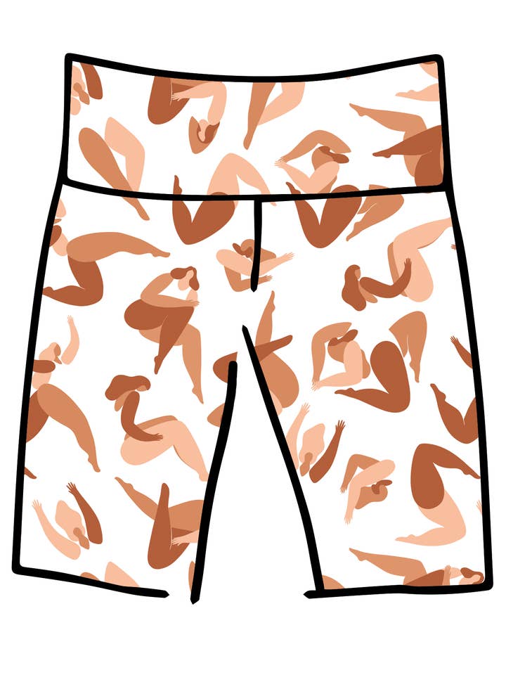 High Rise Bike Shorts Bodies in Motion for wholesale by Thunderpants USA