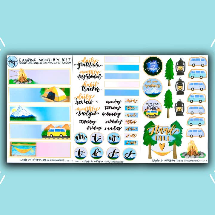 Camping-månedspakke for engroshandel hos Planning With Kay