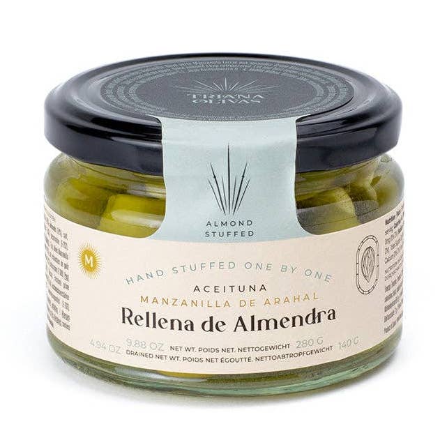 Don Gastronom USA - Wholesale Olives - Triana Olivas. Manzanilla Olives Stuffed with Almonds0