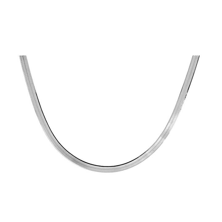 Bria herringbone necklet for wholesale by Kali Ma Designs - Sterling Silver Jewellery