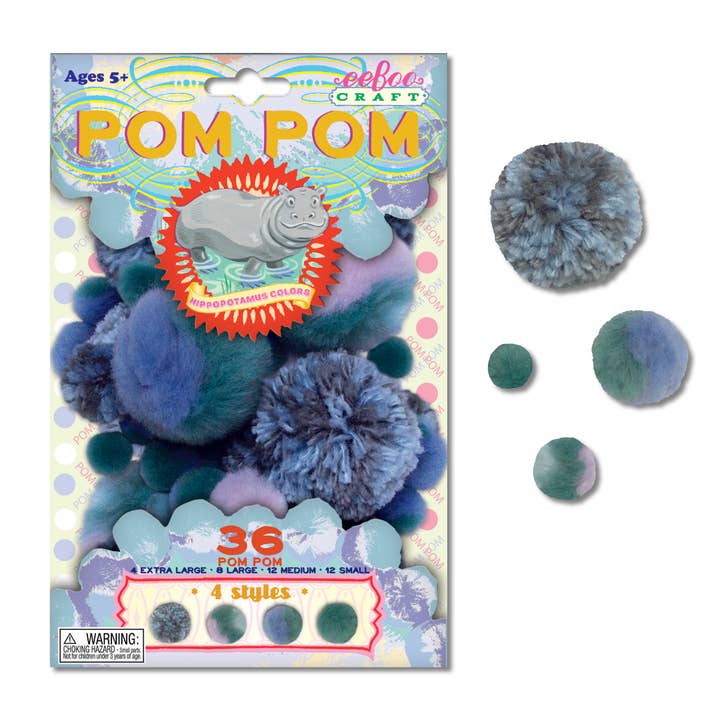 Hippopotamus Pom Pom for wholesale by eeBoo