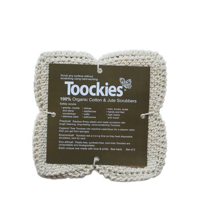Toockies - Wholesale Dishcloth - Jute and Organic Cotton Scrubber1