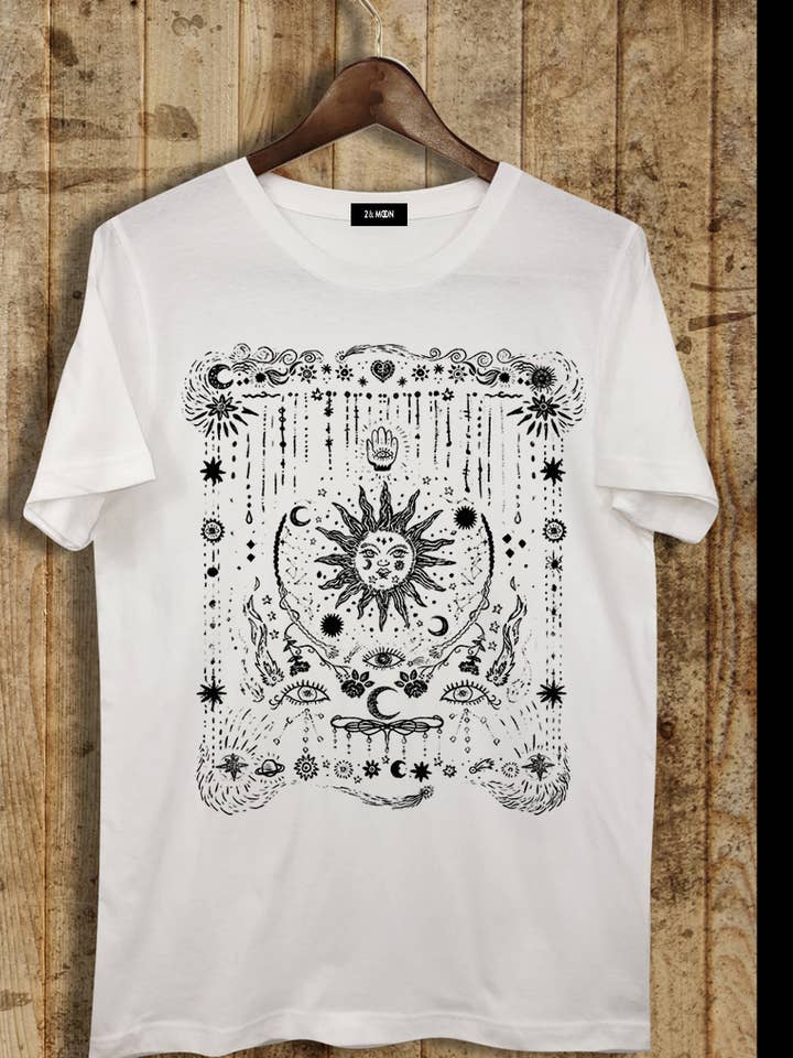 Stars Sun and Moon Graphic Tee for wholesale by 2&moon