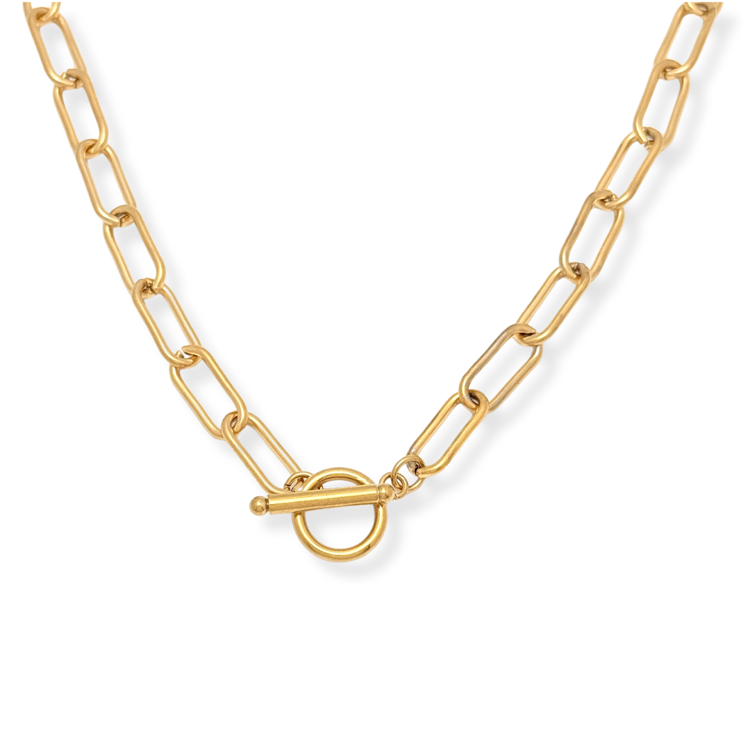 Savvy Bling – wholesale Link & chain necklace – Simple Toggle Necklace Water Resistant0