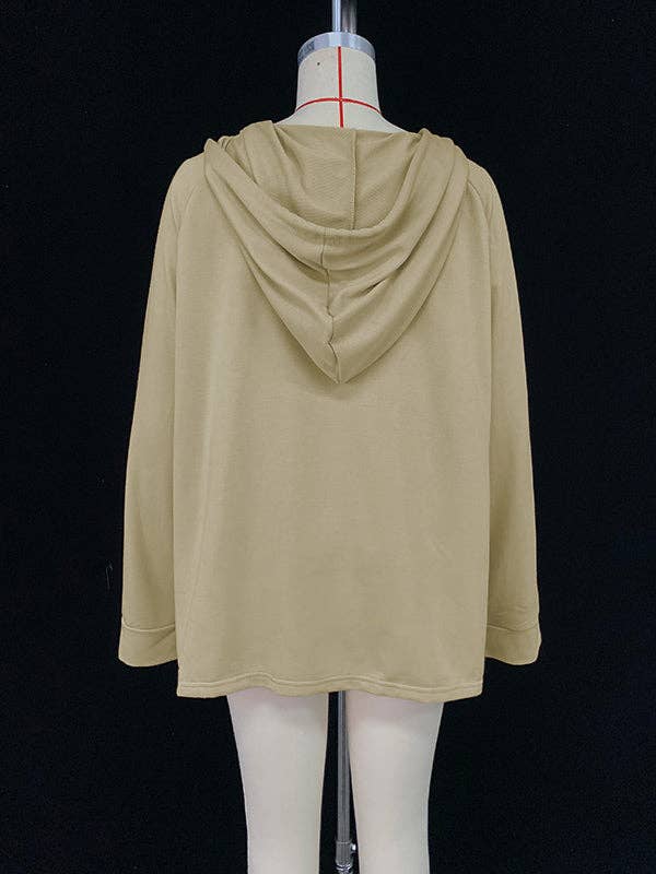 GREEN Original Solid Color Hoodies&Wide Leg Pants Two Pieces Set for wholesale on Faire6