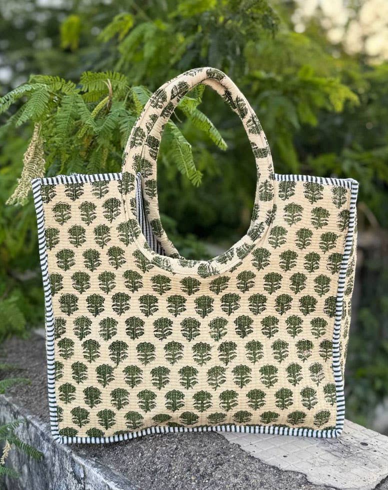 bhavnas boutique – wholesale Tote bag – Women's – Chic Quilted Cotton Handbag Quilted Women's Handbags 2