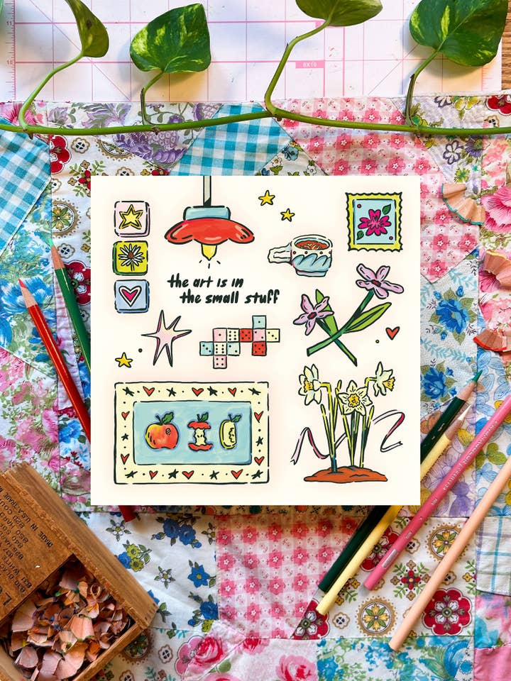 Small Stuff | 8x8 Print for wholesale by Everyday Antonia Mae