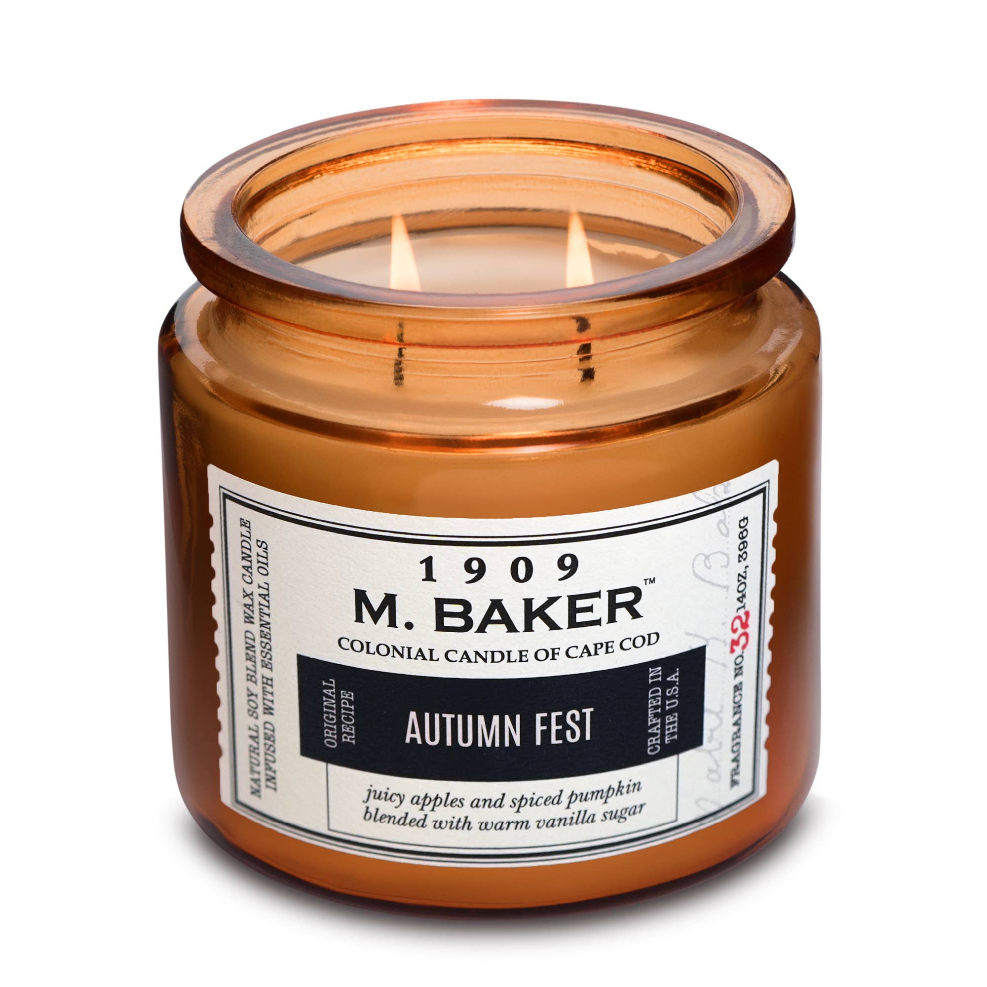 MVP Group International INC - Wholesale Jar/Filled Candle - M Baker Autumn Fest Scented Jar Candle, Soy Blend, 14 oz4