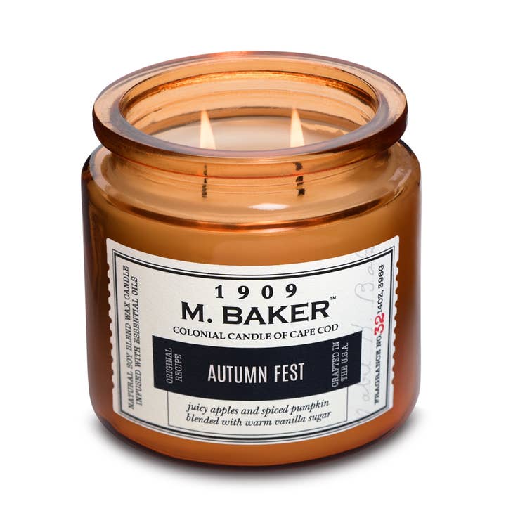 MVP Group International INC - Wholesale Jar/Filled Candle - M Baker Autumn Fest Scented Jar Candle, Soy Blend, 14 oz4