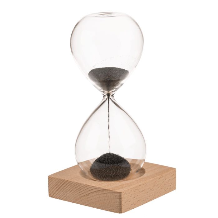 Out of the blue KG - Wholesale Decorative Tabletop Object - Sandglass, with magnetic sand,1
