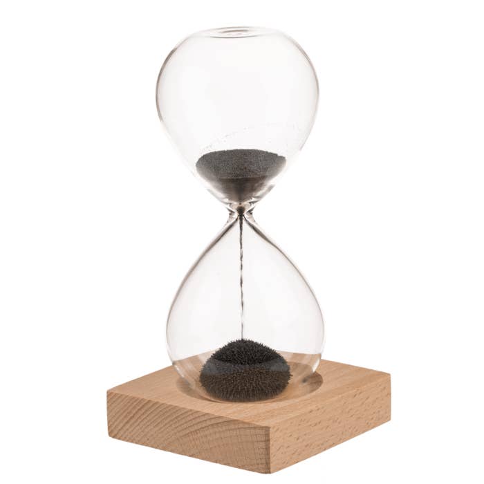 Out of the blue KG - Wholesale Decorative Tabletop Object - Sandglass, with magnetic sand,1