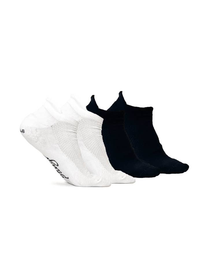 Classic pangu sneaker socks organic cotton set black-white for wholesale by PANGU