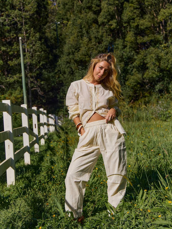 Naudic - Wholesale Pants – Women's - Pant Suit Aari Lurex4