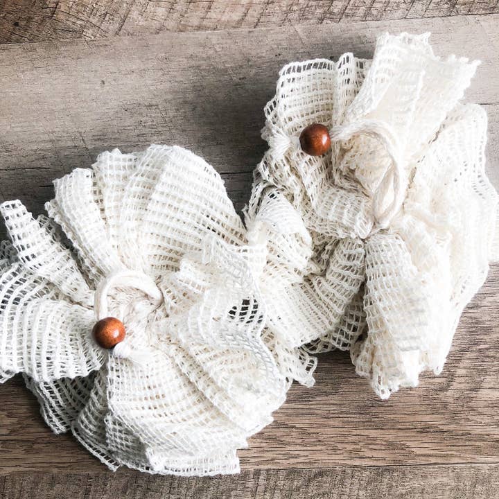 Smile Boutiques - Wholesale Bath Pouf/Sponge - Natural Organic Ramie Bath Sponge - Plastic Free3