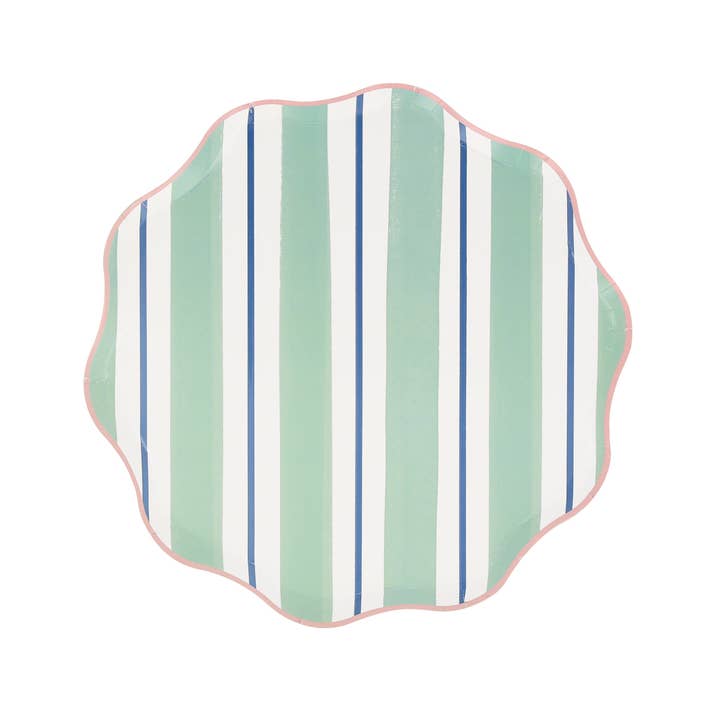 Meri Meri - Wholesale Disposable Plate - Preppy Stripe Side Plates