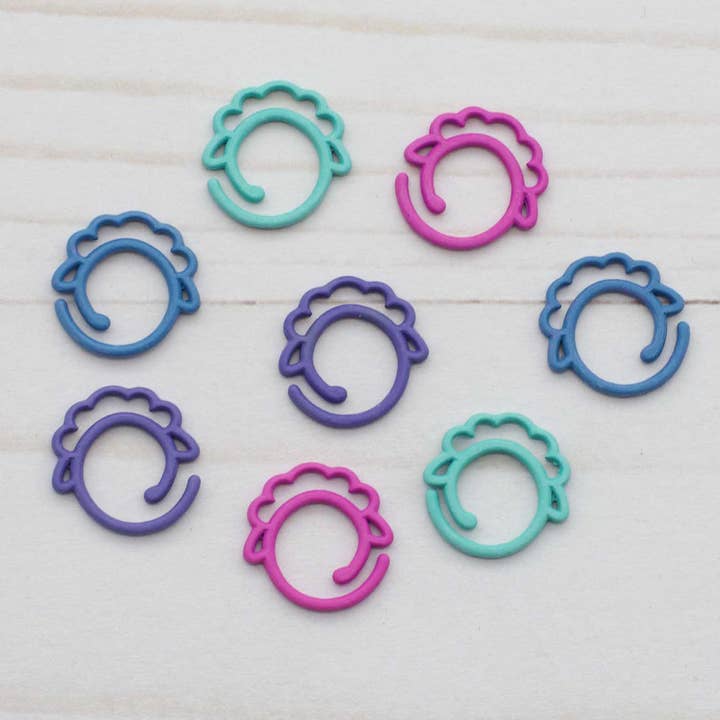 Fox & Pine Stitches - Wholesale Knitting/Crochet Supplies - Colorful Sheep Split Ring | Stitch Markers
